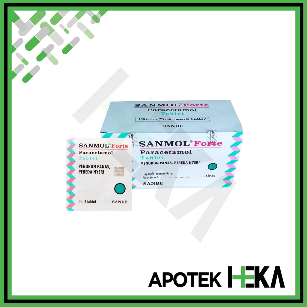 Sanmol Forte Tablet Paracetamol 650 mg Box 25x4 (SEMARANG)