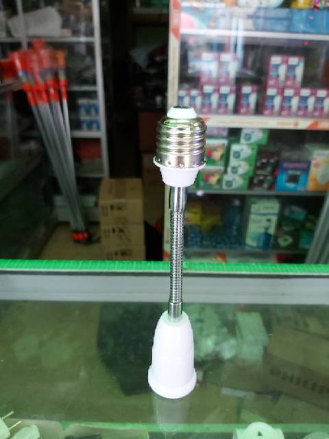 Fiting extention flexibel 20 cm / Perpanjangan Fiting lampu E27