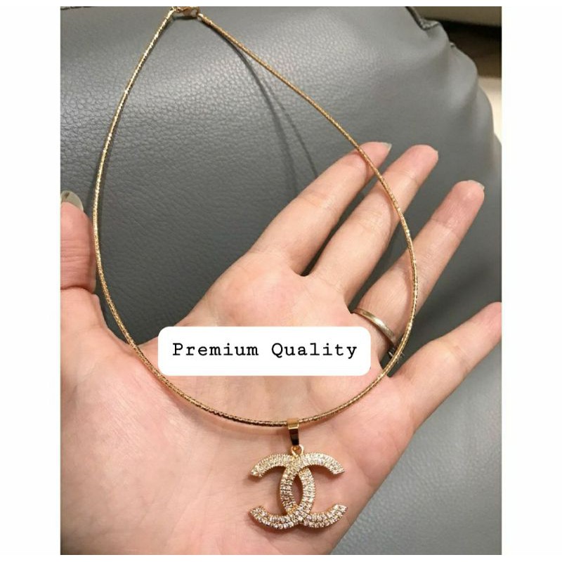 Kalung Premium Lapis emas anti karat anti alergi choker Zircon Premium Quality mata kilau KR29