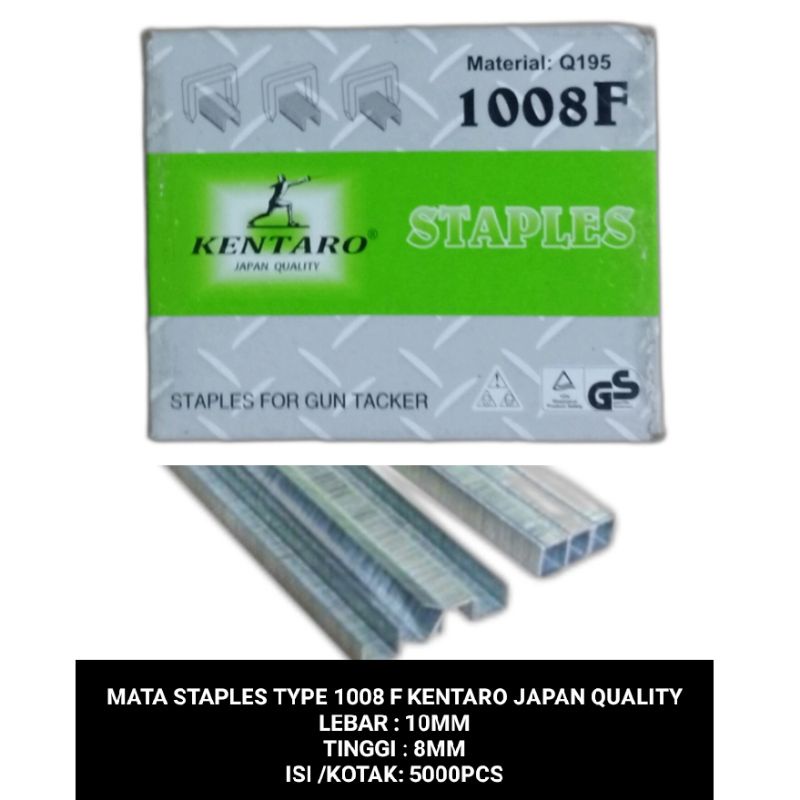 ISI STAPLES TYPE 1008F MANUAL / STAPLES TEMBAK /GUN TACKER KENTARO