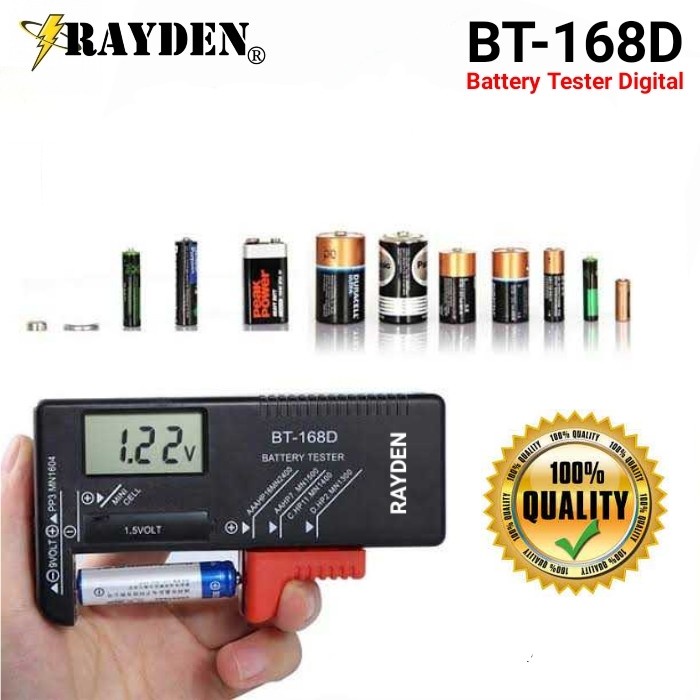 BATERAI TESTER DIGITAL BT168D