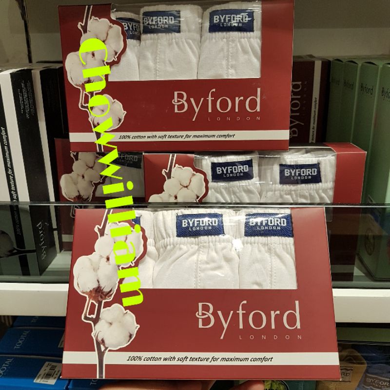 Byford Underwear Men - Mini Briefs All White - Celana dalam isi 3