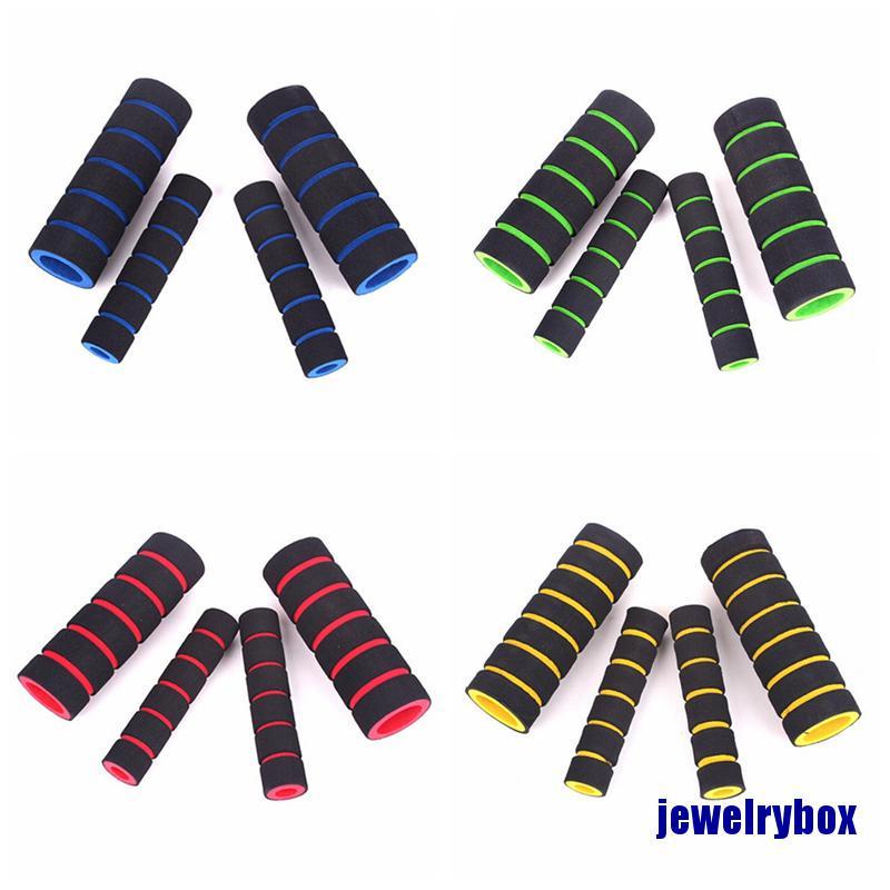 (Jewelrybox) 2 Pasang Cover Tuas Rem / Kopling Sepeda Bahan Spons Lembut