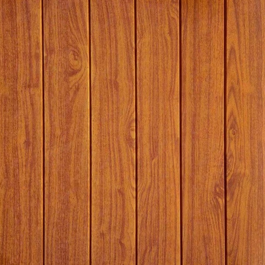 PROMO!! BUY 25PCS FREE 1PCS !! Wallpaper Foam 3D Sticker Motif Kayu Tebal 4mm & 5mm-BK-013 COKLAT 5MM