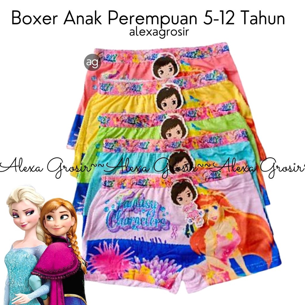 Boxer anak cewek - merk GAGAMI WENROU- alexa grosir