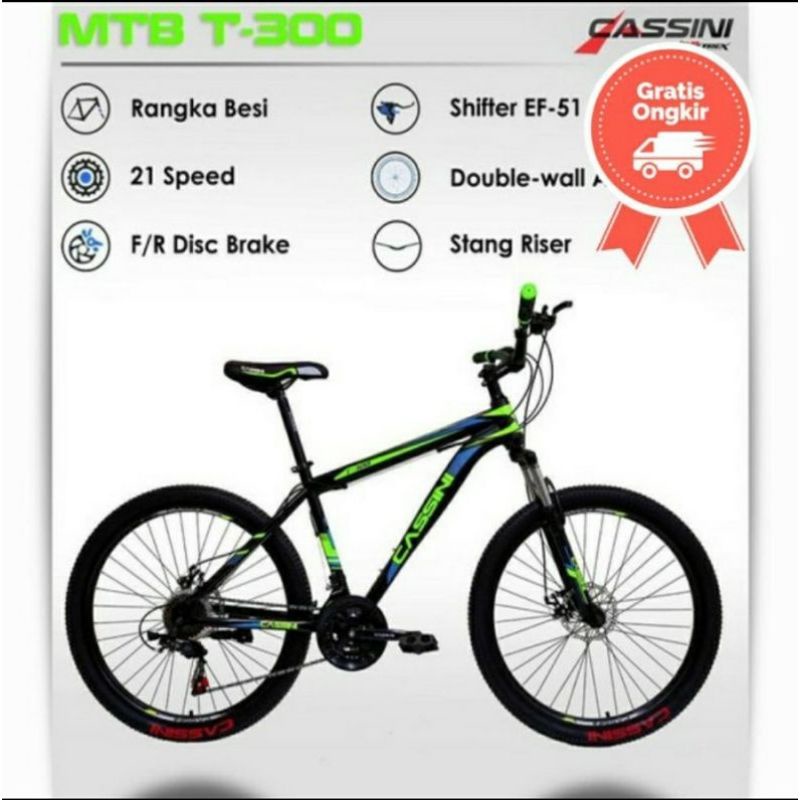 Sepeda Mtb 26 Cassini T 300 Cakram by trex