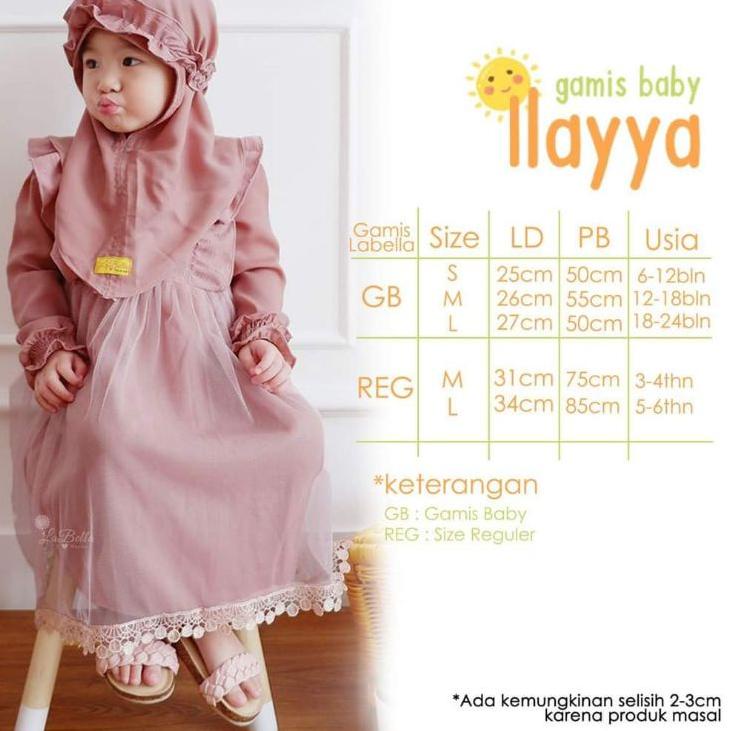 Stok terbatas.. (3 - 18 Bulan) BANYAK WARNA GAMIS ANAK BAYI BALITA PEREMPUAN PUTIH CANTIK BARU ILAYY