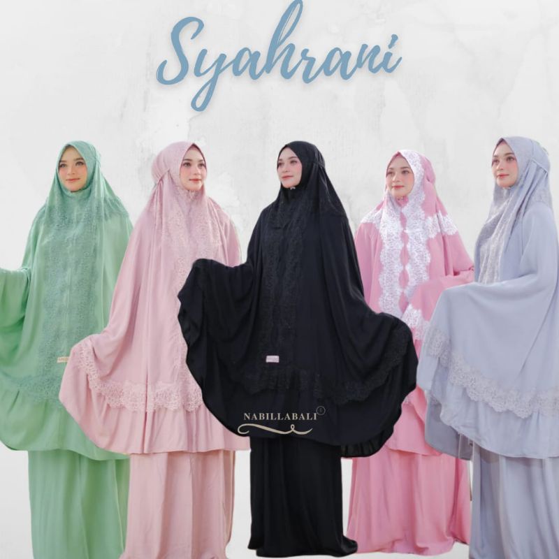 MUKENA DEWASA SUPER JUMBO MUKENA BRUKAT MEWAH MUKENA SYAHRANI TERBARU