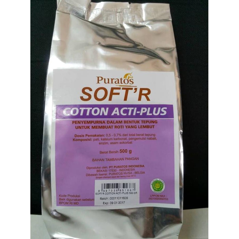 

31.87-Kue- Puratos Soft'R Cotton Acti-Plus 500G (Bread Improver) -Terlengkap-Termurah-Dijamin.