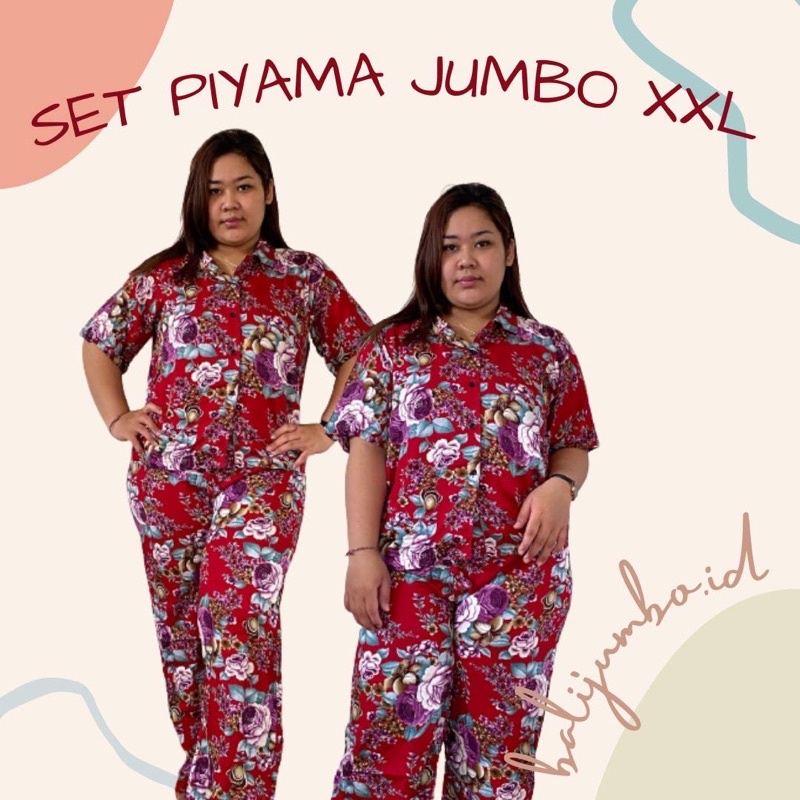 BAJU TIDUR PIYAMA JUMBO XXL