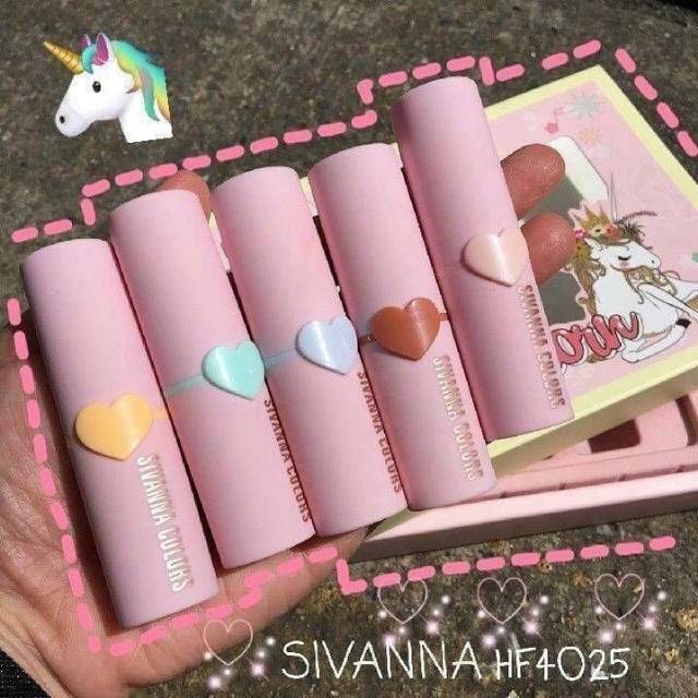 Colorfull Unicorn lipstik magic sivanna colors original import bangkok