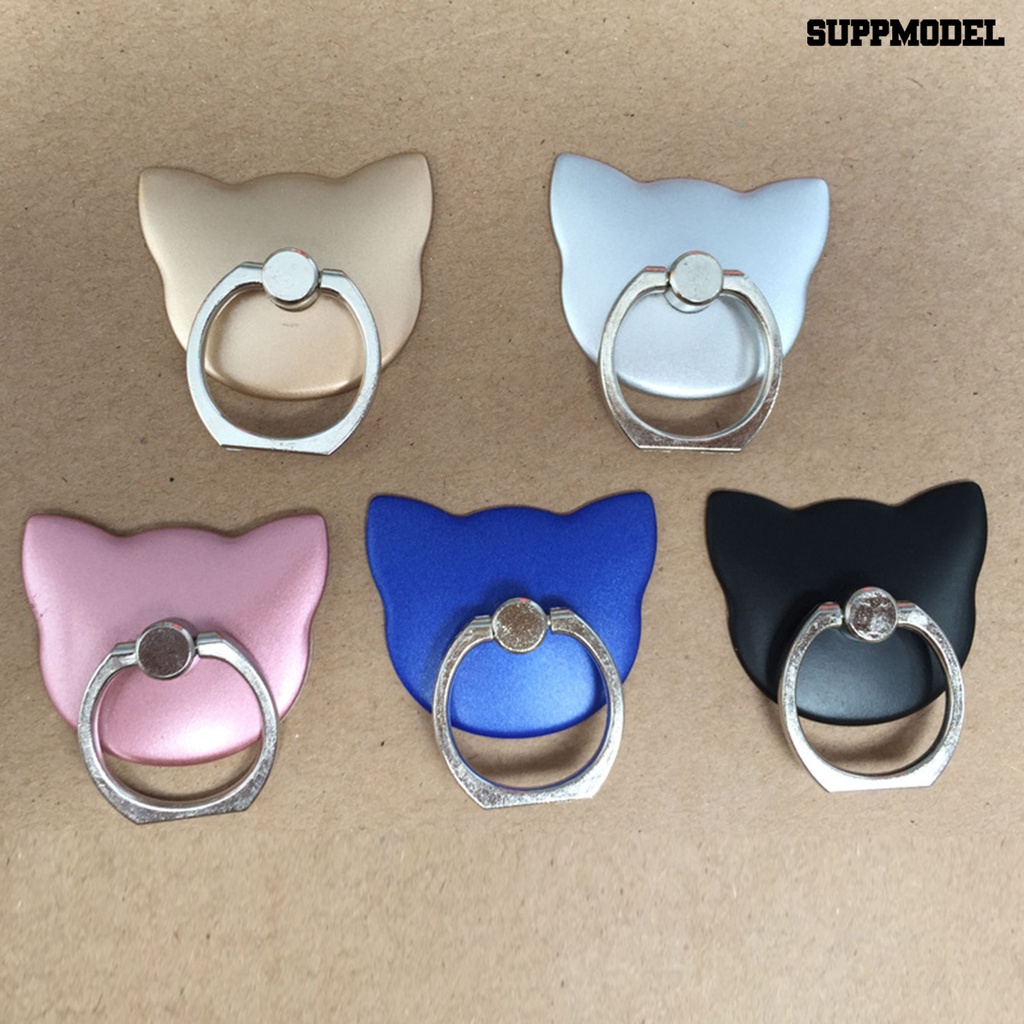 Sdl Ring Holder Bentuk Kucing Bahan Zinc Alloy Untuk Handphone