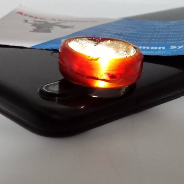 CINCIN AKAR BAHAR MERAH KRISTAL