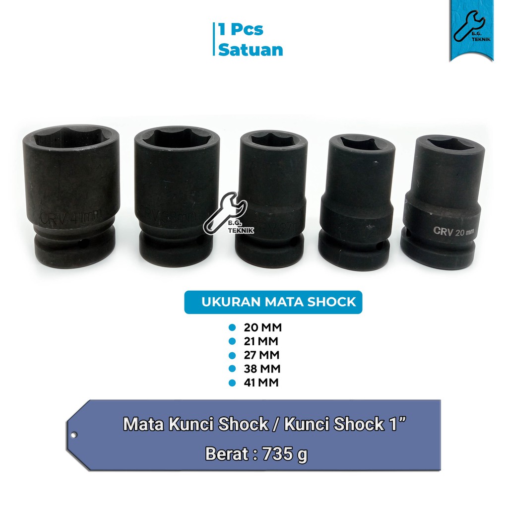 Mata Kunci Sok Impact / Impact Socket 1” [HONG TU]