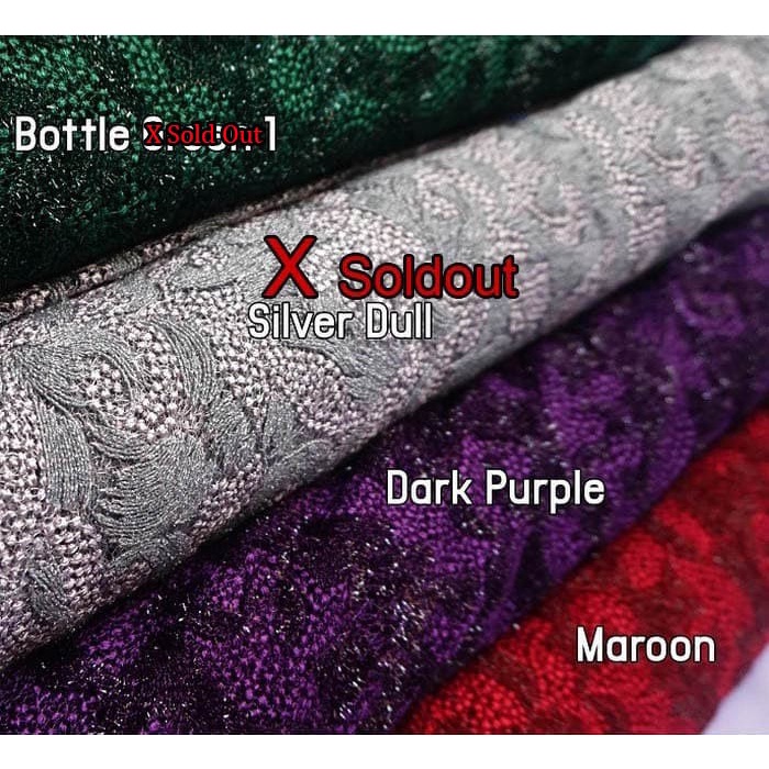 Kain Brukat / Kain Brokat - Chenille 003 - Maroon