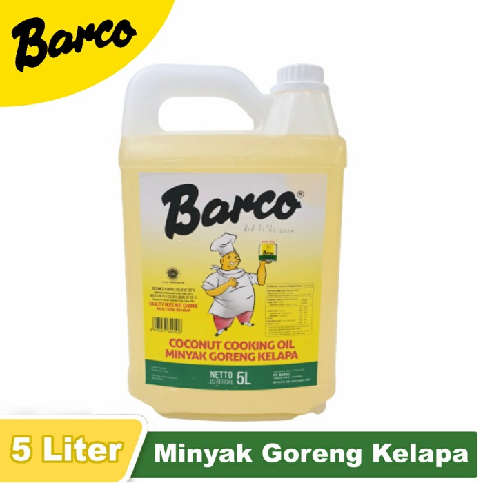 

Fe08774g Minyak Goreng Kelapa - Coconut Cooking Oil Barco - 5 Liter F3E1F111