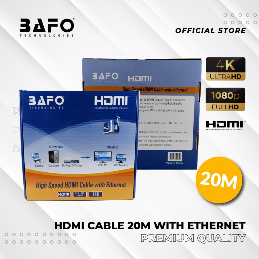 Kabel HDMI 20 Meter BAFO