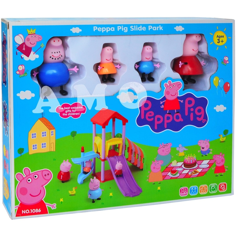 PEPPA PIG SLIDE PARK - MAINAN ANAK PEPPA PIG MAINAN CEWEK