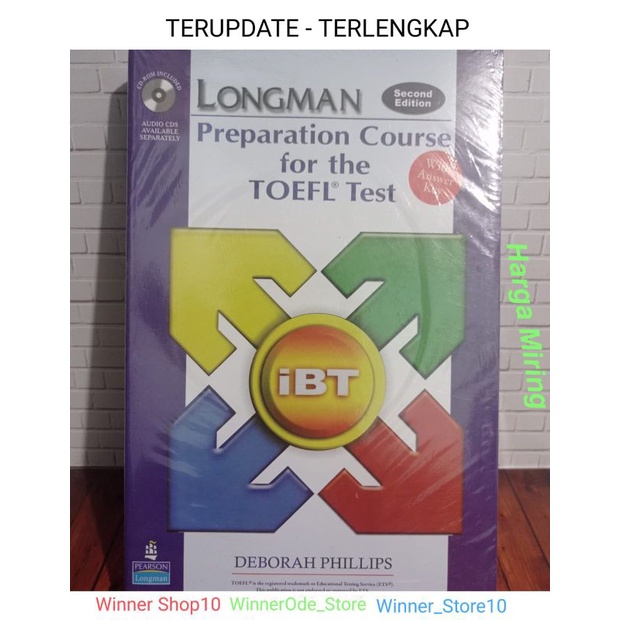 Buku LONGMAN PREPARATION COURSE for the TOEFL TEST- The Paper Test by Deborah Phillips/ Bonus CD-8