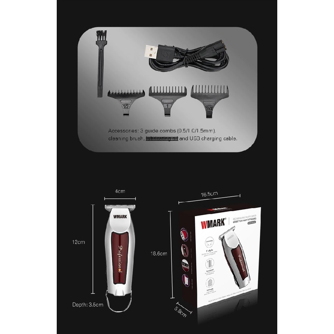 WMARK NG-310 - Rechargeable Multi-Clipper - Alat Cukur Elektrik