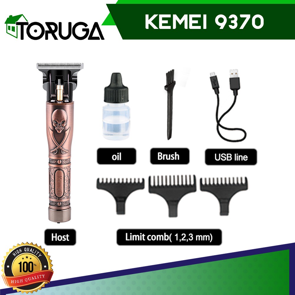 Kemei 9370 Hair Clipper Trimmer Detailing Alat Cukur Original Hair Tatto