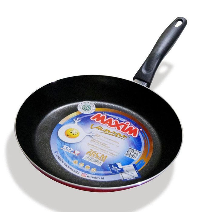 MAXIM VALENTINO 26 CM FRYPAN (NVAL-FP-26-P-TS-W ) Wajan Penggorengan