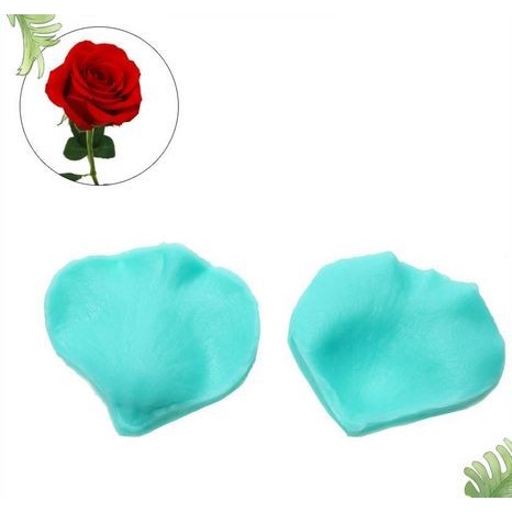 Deep Texture Silicone Mold - Rose Petal Shape #01 (2pcs)