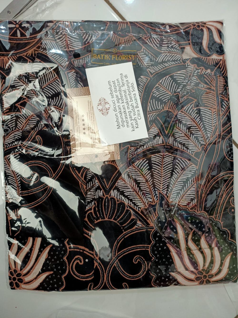 Dwi Mukti Mocca Kemeja Batik Pria Katun Primisima Full Furing