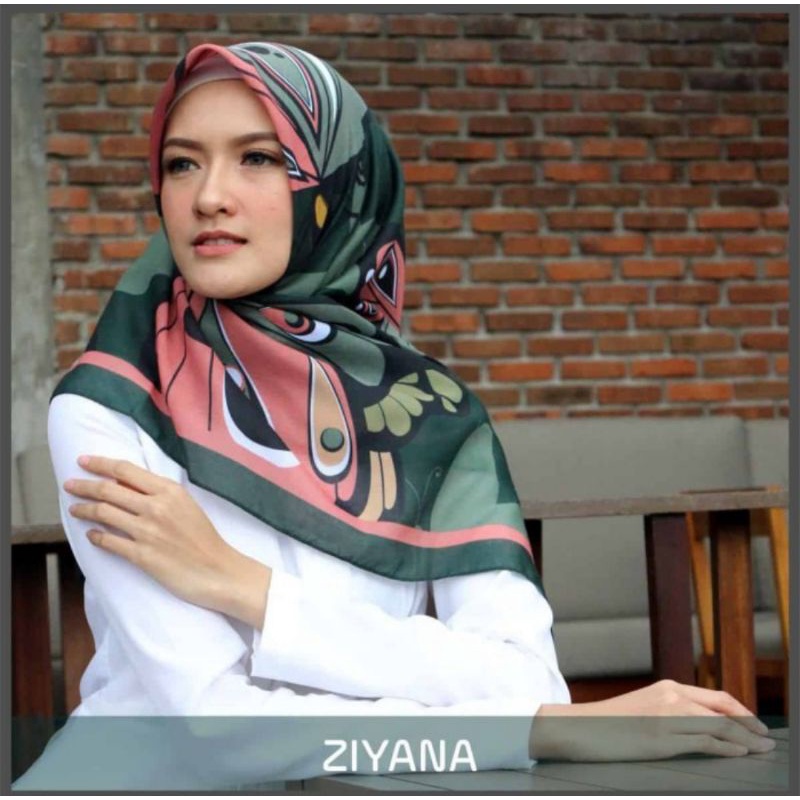 VOAL HIJAB / HIJAB SEGIEMPAT / ZAYANA MOTIF BY ZANEVA HIJAB