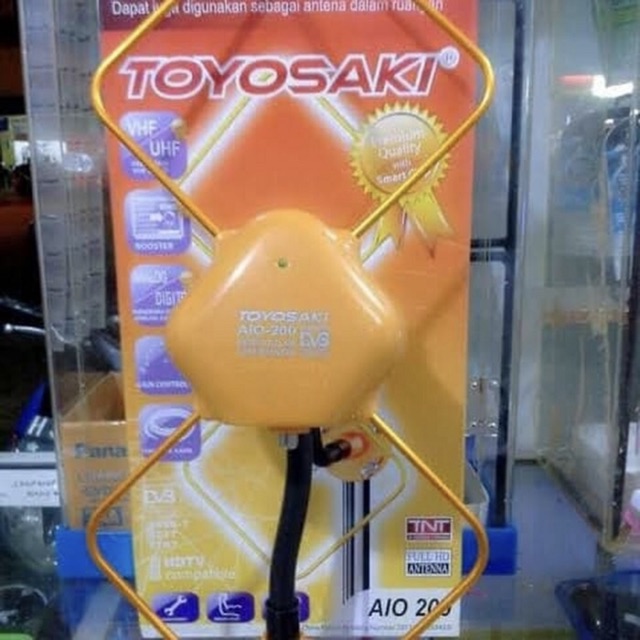 Antena Digital TV Outdoor Indoor TOYOSAKI AIO 200 Gratis Kabel 10 M