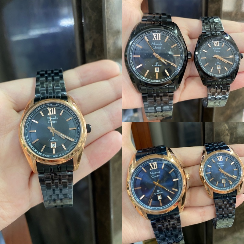 JAM TANGAN PRIA WANITA COUPLE ALEXANDRE CHRISTIE AC8501 AC 8501