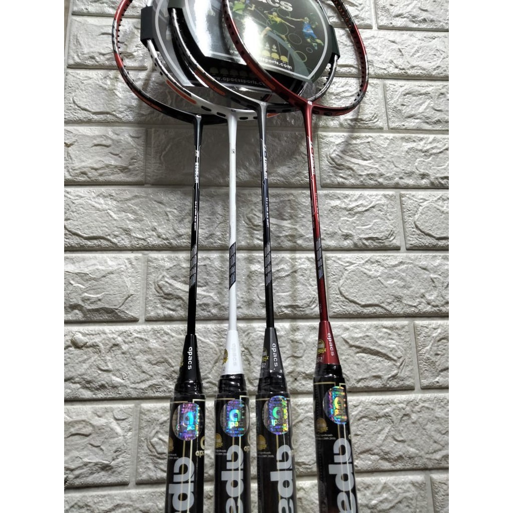 RAKET BADMINTON APACS Z Ziggler LOGO UK BERHOLOGRAM ORIGINAL 38LBS - Putih