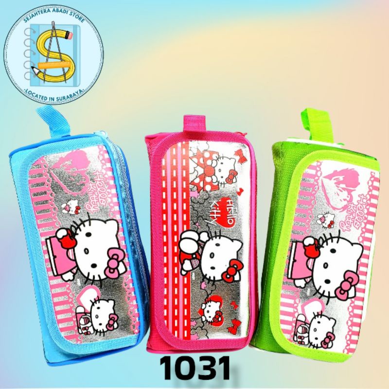 

PENCIL CASE / TEMPAT PENSIL / KOTAK PENSIL / DOMPET PENSIL / TEPAK PENSIL KAIN FANCY ERICA 1031 HELLO KITTY (pcs)