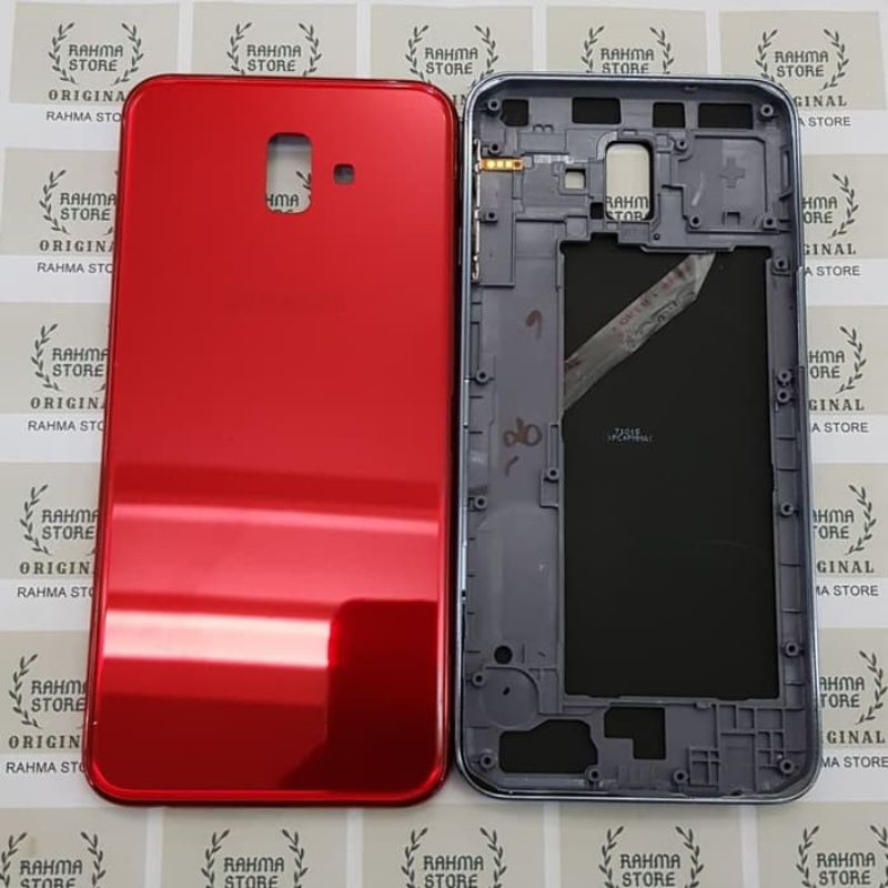 BACKDOOR BACK COVER CASING KESING HOUSING FULLSET BEZEL BAZZEL SAMSUNG GALAXY J6+ PLUS J610 ORIGINAL