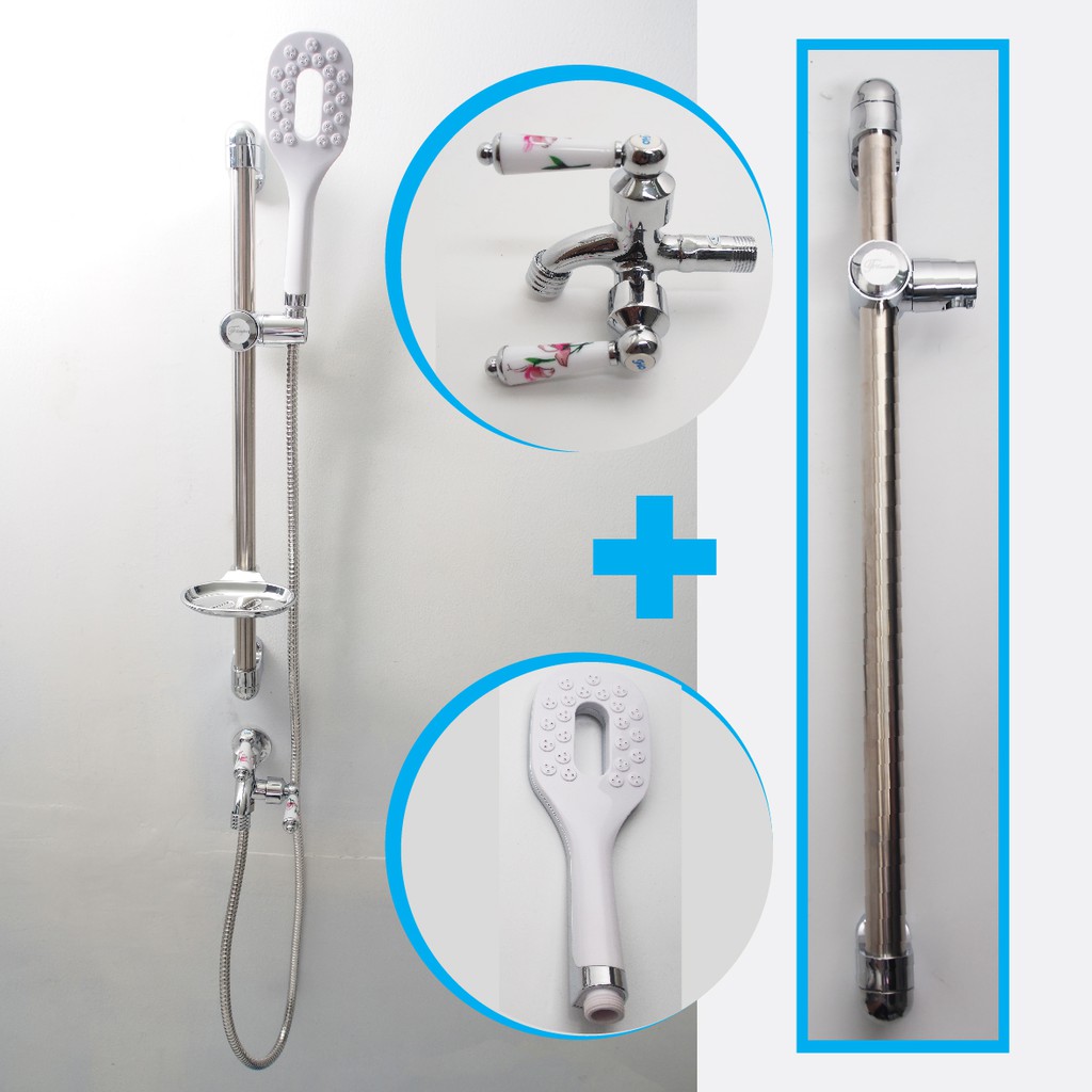 Paket Shower Komplit HTT1601 (Body) + Kran Cabang 422B106 + Hand Shower FH1203