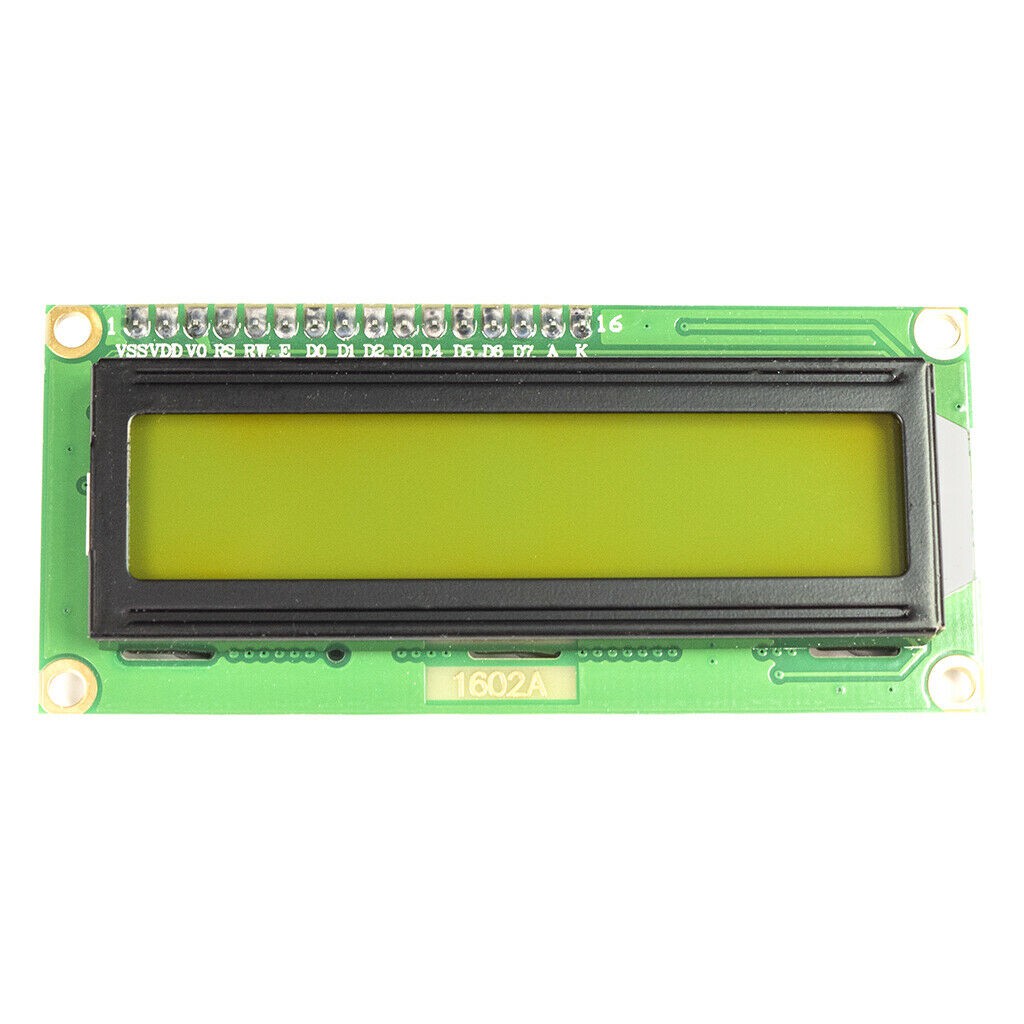 LCD Display 16X2 1602 Character Module Arduino Blacklight HD44780 Hijau Kuning Karakter