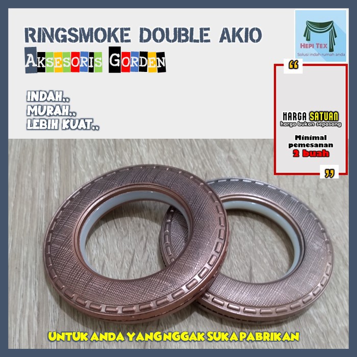SMOKERING DOUBLE AKIO - GANTUNGAN GORDEN TIRAI JENDELA
