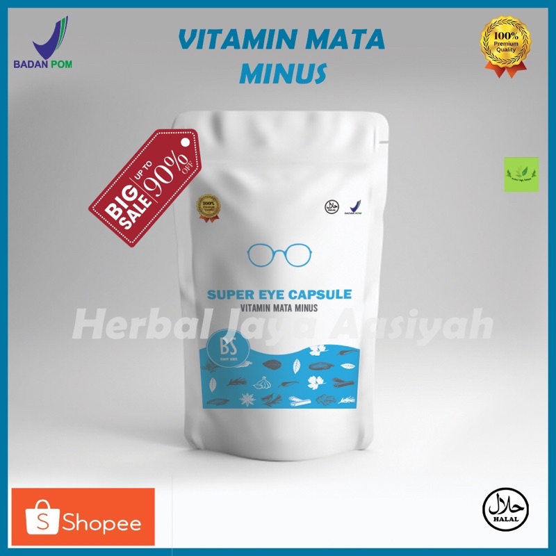 (COD) Kapsul Herbal Vitamin Mata Minus (SUPER EYE CAPSULE) by Herbal Jaya aasiyah/perawatanmata