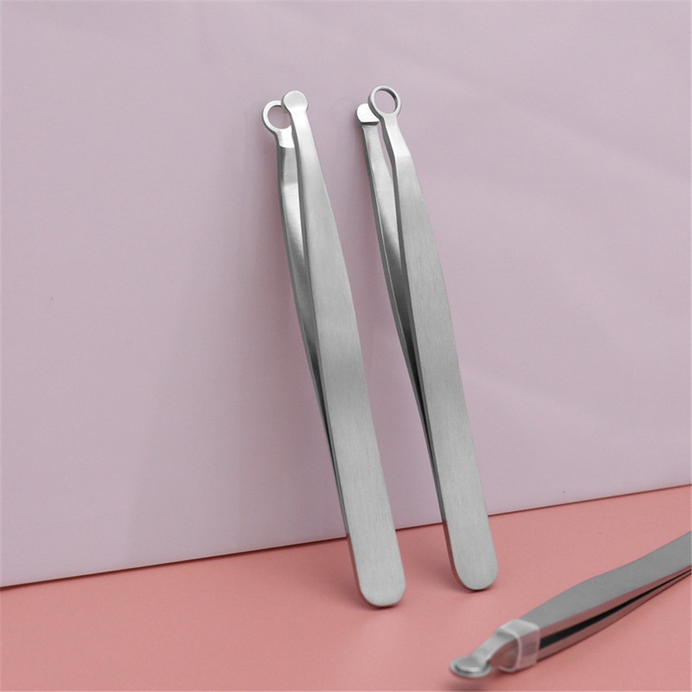 1pc Pinset Pemangkas Rambut Hidung Multifungsi Bahan Stainless Steel Untuk unisex