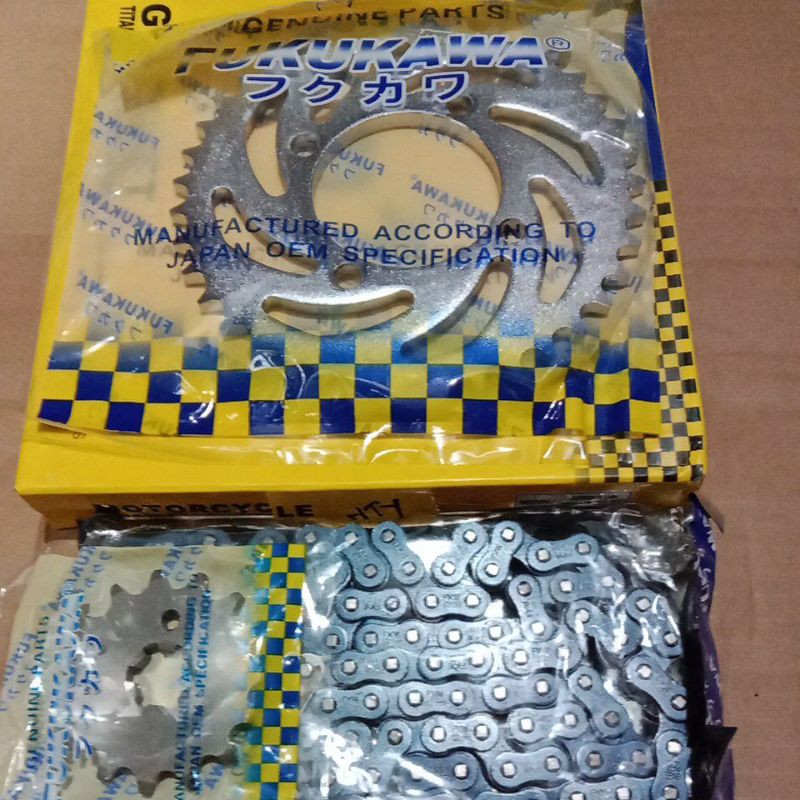 GEAR PAKET RANTAI MOTOR HONDA SUPRA FIT NEW REVO LAMA SUPRA FIT S FUKUKAWA JAPAN