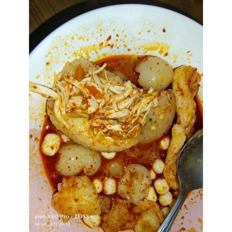 

baso aci rudal ayam suir makanan khas Bandung