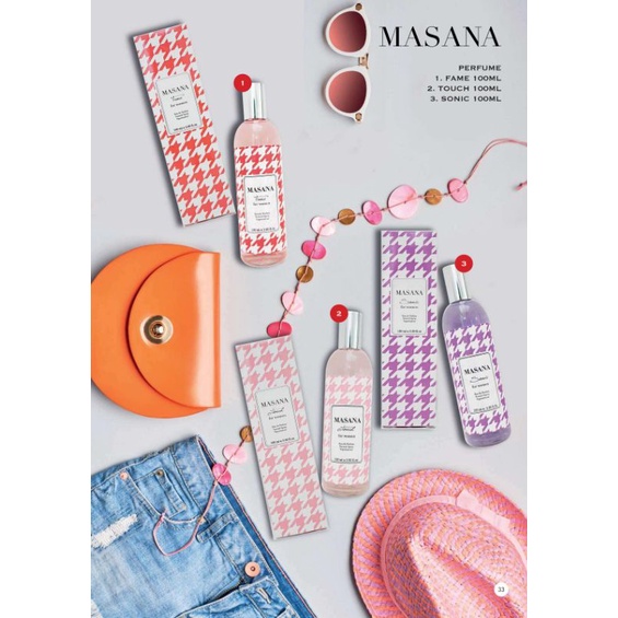 [COD] MASANA EAU DE PARFUME FOR WOMEN 100ML Original Medan