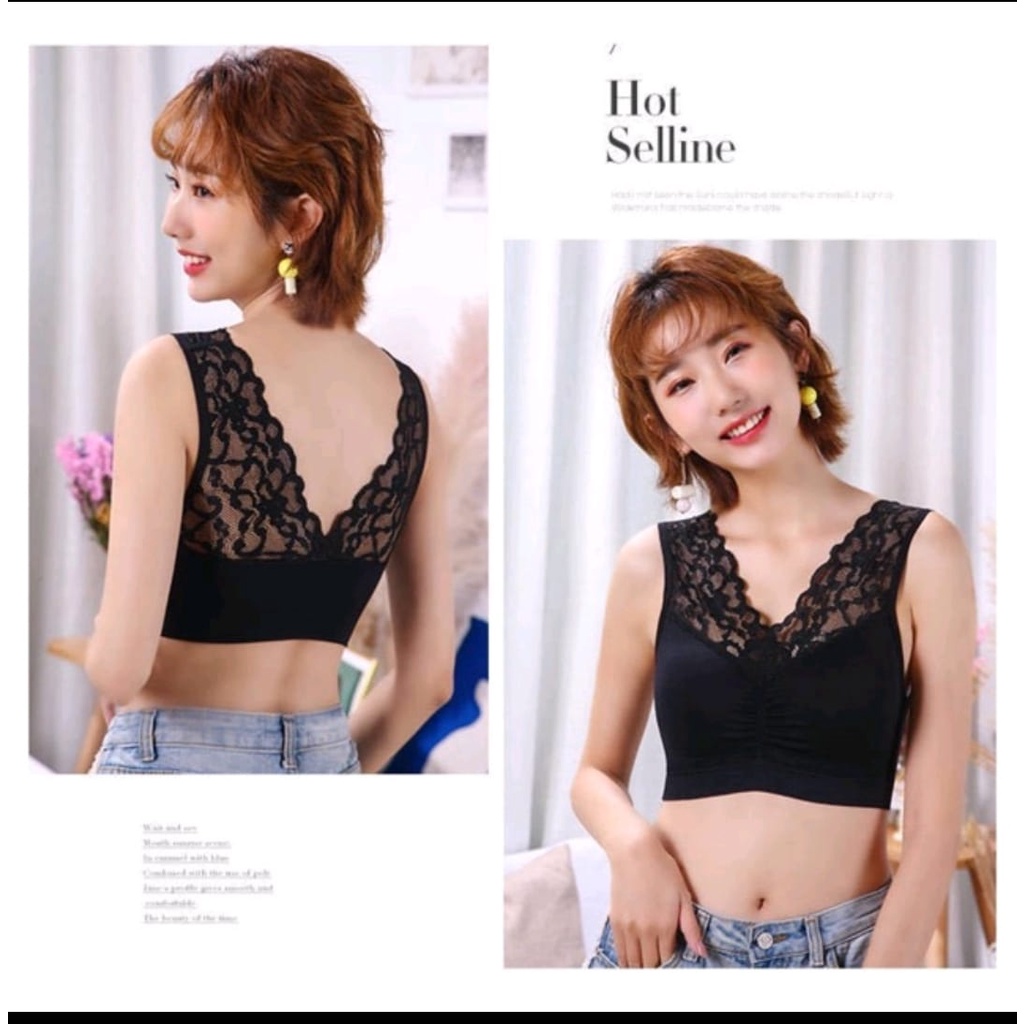 PUSH UP BRA BRALETTE WANITA ELASTIS SEXY DENGAN BUSA BAHAN HALUS