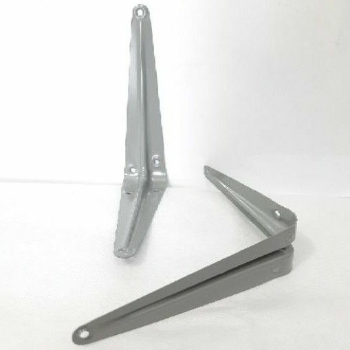 Siku Rak L 12&quot;x 14&quot; Abu-abu / Shelf Bracket Besi Harga Per Pcs (A157)