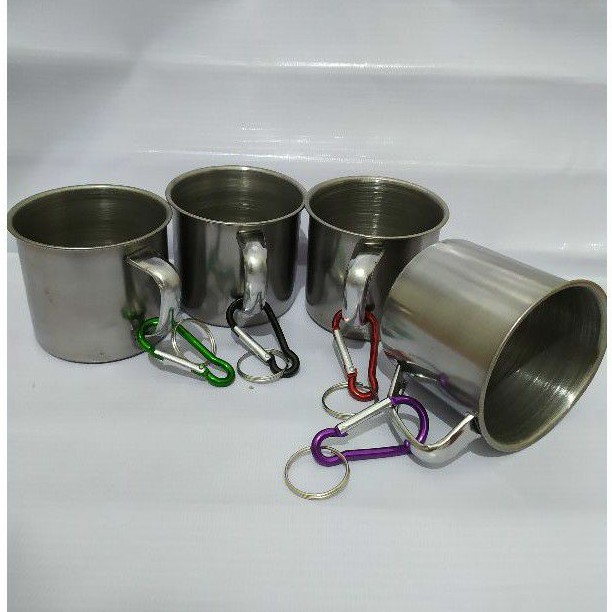 mug stainless steel / mug pendaki / cangkir pendaki / cangkir stainless steel