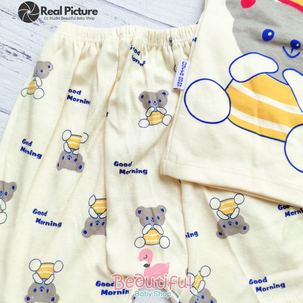 PREMIUM Setelan Baju Bayi Lengan Pendek Celana Pendek SNI / Kaos Oblong Bayi / Setelan Harian Bayi Merk Daffa / Baby.ou