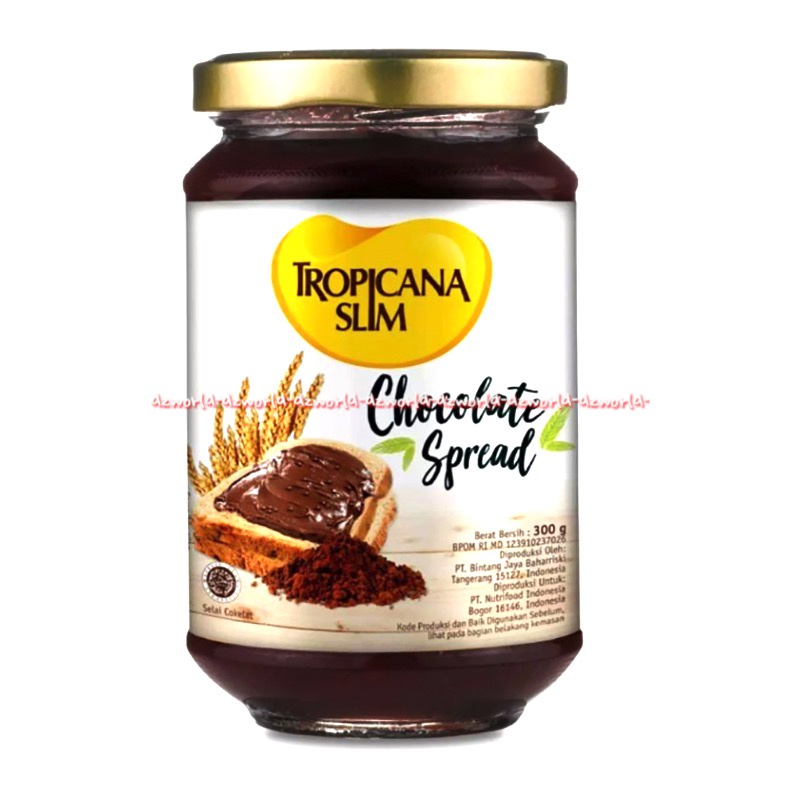 Tropicana Slim Chocolate Spread Jam 300gr Selai Coklat Cokelat Rendah Gula Selai Untuk Diabet Diabetes TS