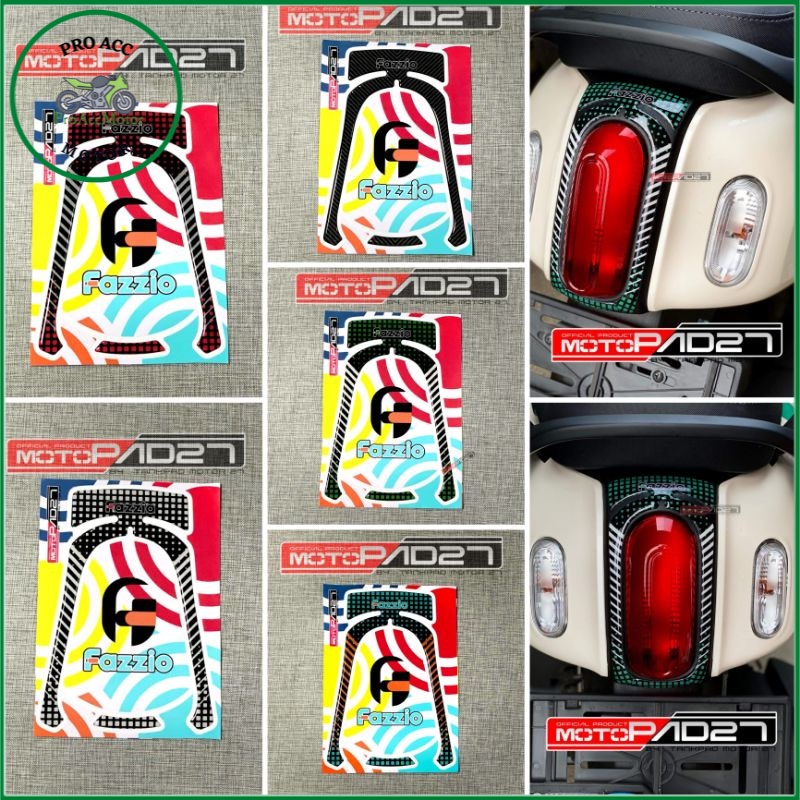 Motopad27 Stiker Sticker Resin timbul Panel Samping Depan Aksesoris Yamaha Fazzio 2022