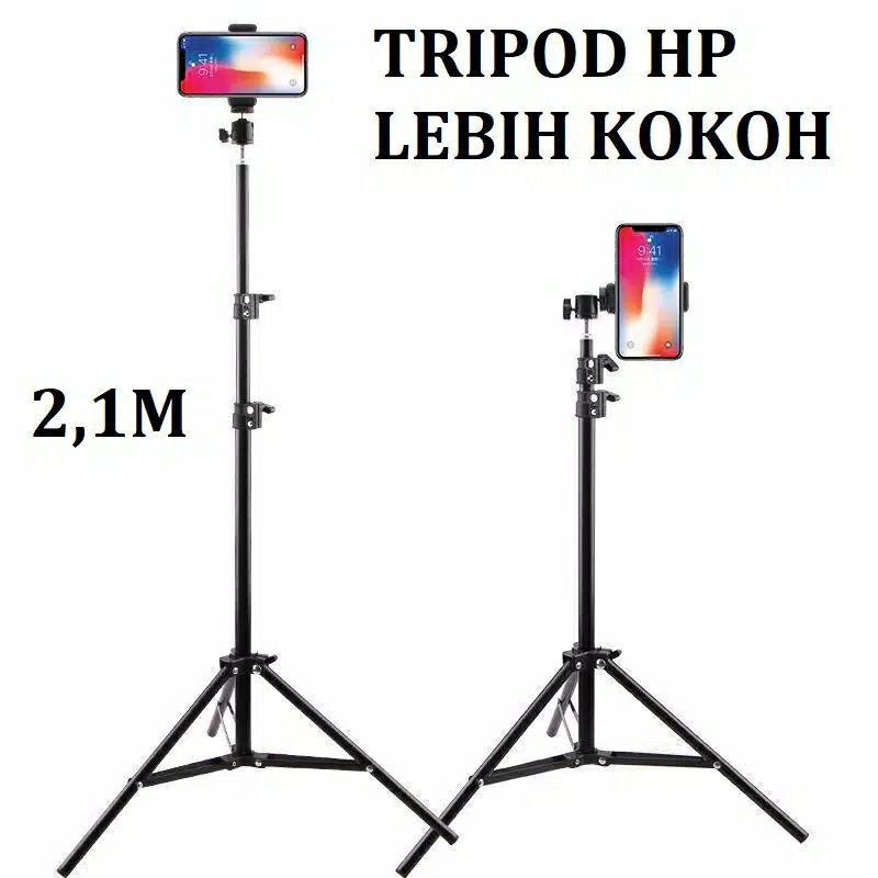 Tripod Hp Stand 2.1 Meter Stand Holder Phone Holder Free Holder / Ball