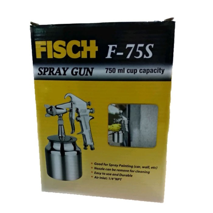 FISCH F-75S Spray Gun 750ML - Paint Gun 750 ml F75S